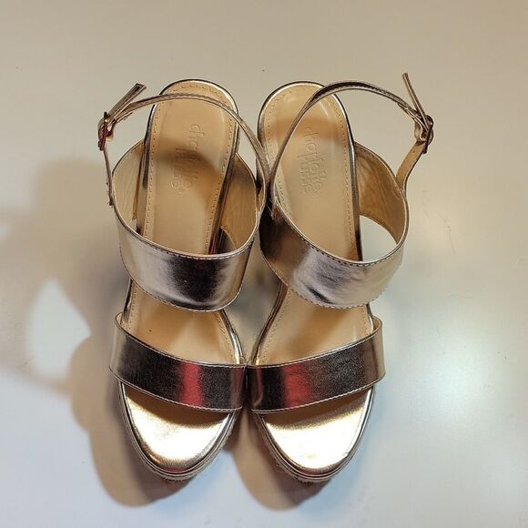 BRAND NEW CHARLOTTE RUSSE CORINNA OPEN TOE WEDGE ANKLE STRAP SANDAL - Picture 4 of 15